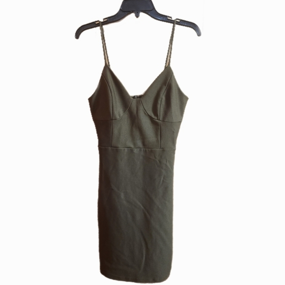 Windsor Green Stunning Beauty Spaghetti Strap Mini Dress - Picture 6 of 7
